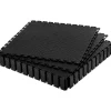 Vevor PVC Garagenboden, 16er-Pack 513x513x5 mm, Werkstattboden, Industrieboden, Klick Verlegung, rutschfeste PVC-Matten mit Diamantplatte für Werkstatt, Lager, Werkzeugraum, Schwarz