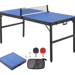 Vevor Tischtennisplatte Ping-Pong-Tisch klappbar Blau
