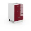 Vicco Badschrank 50 x 82 cm Rot