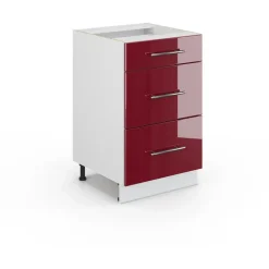 Vicco Badschrank 50 x 82 cm Rot