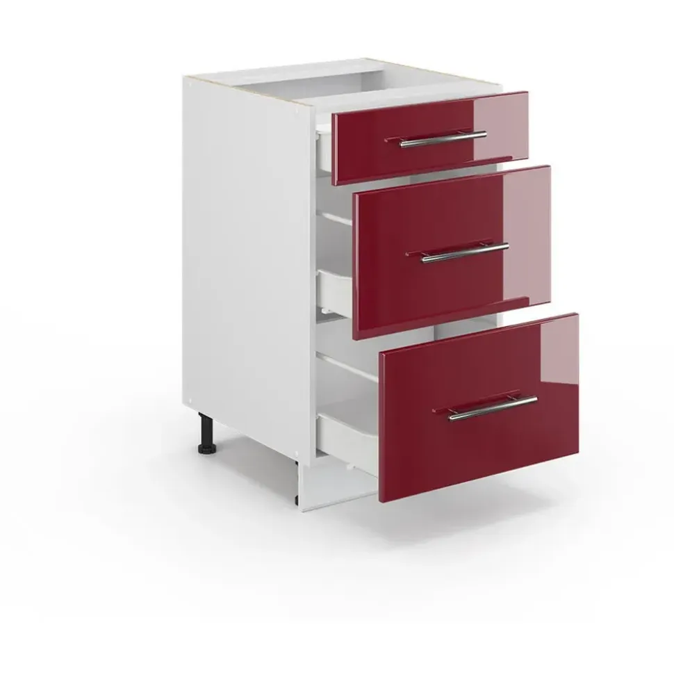 Vicco Badschrank 50 x 82 cm Rot
