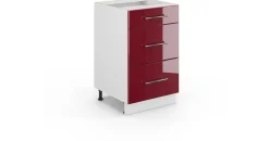 Vicco Badschrank 50 x 82 cm Rot