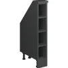 Vicco Dachschrägenschrank Rion 15 x 81,6 x 46 cm Anthrazit / Grau