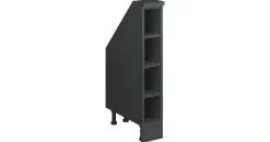 Vicco Dachschrägenschrank Rion 15 x 81,6 x 46 cm Anthrazit / Grau