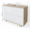 Vicco Ilias 80 x 60,8 x 33 cm sonoma/weiß