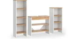 Vicco Karli 3-tlg. Weiß/Goldkraft Eiche