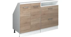 Vicco Kommode Rion 120 x 81,6 x 46 cm Braun/Weiß