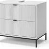 Vicco Waschbeckenunterschrank Eliza Weiß 70 x 63 cm mit 2 Schubladen