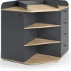 Vicco Wickelkommode Aria, 85 x 90 cm mit Regalen und 4 Schubladen,