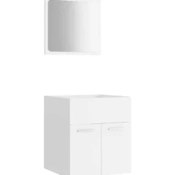 vidaXL Badmöbel-Set 2-tlg. Weiß