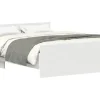 vidaXL Bettgestell 120 x 200 cm Weiss