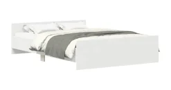vidaXL Bettgestell 120 x 200 cm Weiss
