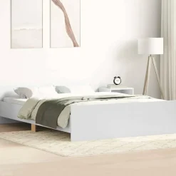 vidaXL Bettgestell 120 x 200 cm Weiss