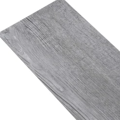 vidaXL Bodenplanken 18 pcs Grau 2,51 m2 PVC