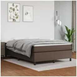 vidaXL Boxspringbett 140 x 190 cm Braun