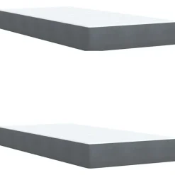 vidaXL Boxspringbett 200 x 200 cm Dunkelgrau