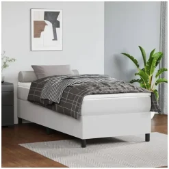 vidaXL Boxspringbett 90 x 200 cm weiß