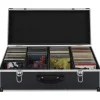 vidaXL CD-Koffer für 80 CDs Aluminium ABS Schwarz