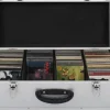 vidaXL CD-Koffer für 80 CDs Aluminium ABS Silbern