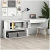 vidaXL Eckschreibtisch Weiß 200x50x76 cm