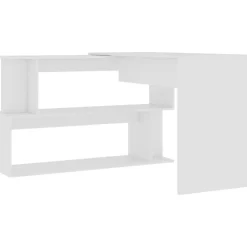 vidaXL Eckschreibtisch Weiß 200x50x76 cm
