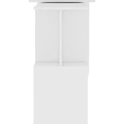 vidaXL Eckschreibtisch Weiß 200x50x76 cm