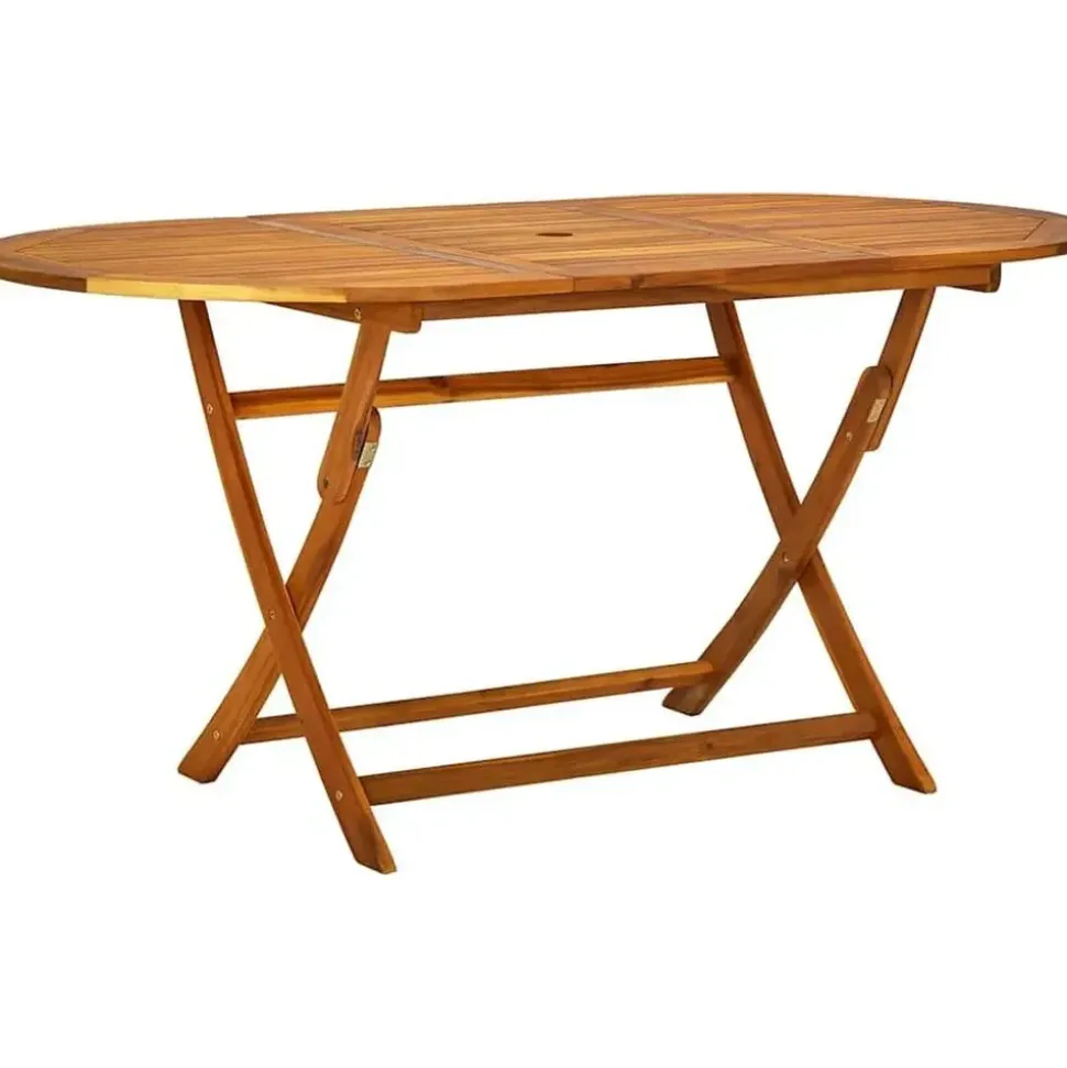 vidaXL Garten-Essgruppe 7-tlg. braun klappbar 41748