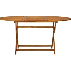 vidaXL Garten-Essgruppe 7-tlg. braun klappbar 41748