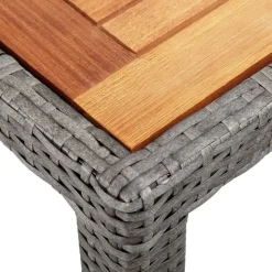vidaXL Garten-Essgruppe 9-tlg. grau 46041