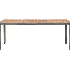 vidaXL Garten-Essgruppe 9-tlg. grau 46041