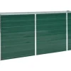 vidaXL Garten-Hochbeet verzinkter Stahl rechteckig 240 x 80 x 77 cm Grün