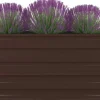 vidaXL Garten-Hochbeet verzinkter Stahl rechteckig 120 x 80 x 45 cm