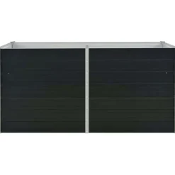 vidaXL Garten-Hochbeet verzinkter Stahl rechteckig 160 x 80 x 77 cm Anthrazit