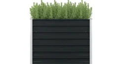 vidaXL Garten-Hochbeet verzinkter Stahl 100 x 100 x 77 cm Anthrazit
