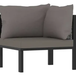 vidaXL Garten-Lounge-Set anthrazit 49401