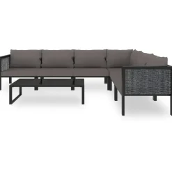 vidaXL Garten-Lounge-Set anthrazit 49401