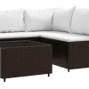 vidaXL Garten Lounge Set 4-tlg. Braun