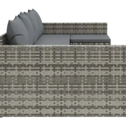 vidaXL Garten-Lounge-Set 2-tlg. grau
