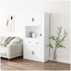 vidaXL Highboard 3185367 Weiß