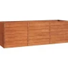 vidaXL Hochbeet Rostig 240 x 80 x 77 cm Cortenstahl