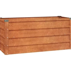 vidaXL Hochbeet Rostig 100 x 40 x 45 cm Cortenstahl