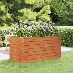 vidaXL Hochbeet Rostig 160 x 80 x 77 cm Cortenstahl