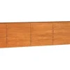 vidaXL Hochbeet Rostig 400 x 80 x 77 cm Cortenstahl