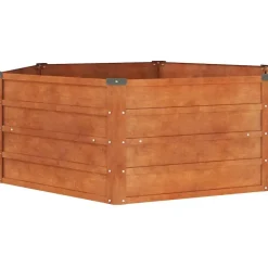 vidaXL Hochbeet Rostig 129 x 129 x 45 cm Cortenstahl