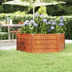 vidaXL Hochbeet Rostig 129 x 129 x 45 cm Cortenstahl
