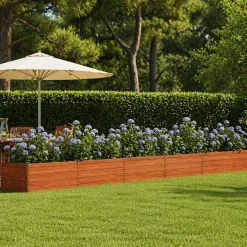 vidaXL Hochbeet Rostig 160 x 40 x 77 cm Cortenstahl