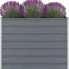vidaXL Hochbeet 100 x 100 x 77 cm Grau