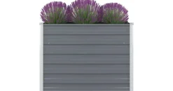 vidaXL Hochbeet 100 x 100 x 77 cm Grau