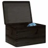 vidaXL Holzkiste mit Deckel 40 x 30 x 23 cm 1-tlg. schwarz