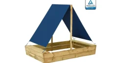 vidaXL Holzsandkasten mit Dach 160x100x133 cm braun